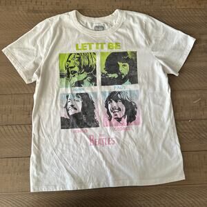 White Beatles Let It Be Shirt Size Large Womens
